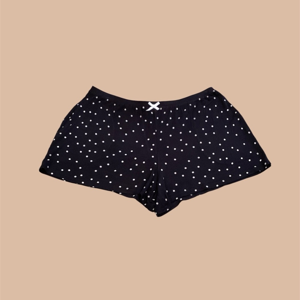 Simply Vera Vera Wang Black Polka Dot Pajama Set - Picture 6 of 9